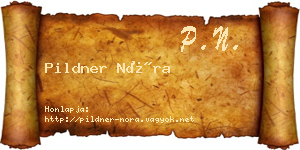 Pildner Nóra névjegykártya